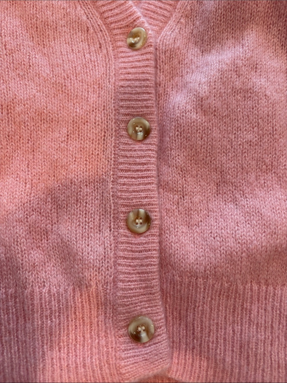 W Cashmere light pink cardigan - Picture 3 of 5